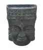 Product image 1 of the product “Khmer-head as water feature, 67cm height, cast stone, hollow, handcrafted & coloured 70 cm”